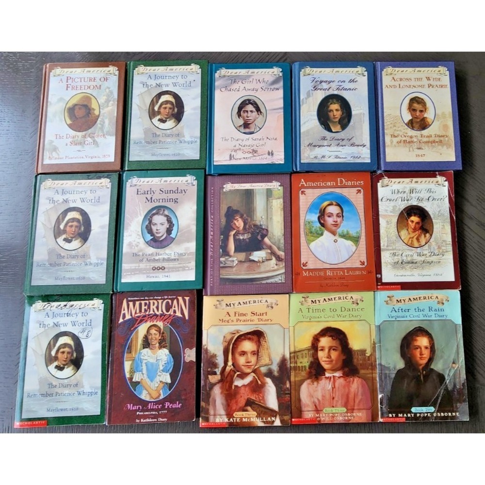 14 Dear America My America Book Lot Scholastic Historical Fiction‎ Diaries